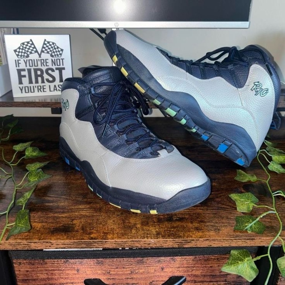 Men's retro “RIO” Jordan 10 Sneakers